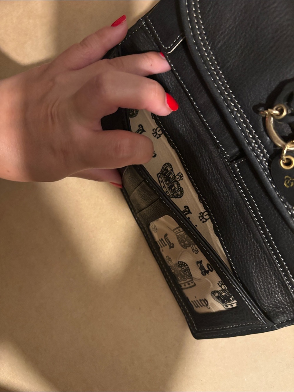 Vintage Y2K P&G Juicy Couture Long Black Wallet - Picture 7 of 12